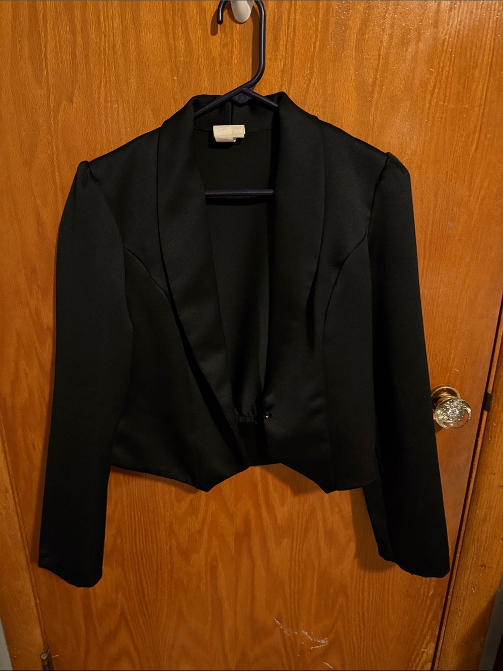 Women's Black Cropped Vintage Blazer size 11 12